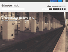 Tablet Screenshot of novo-music.com
